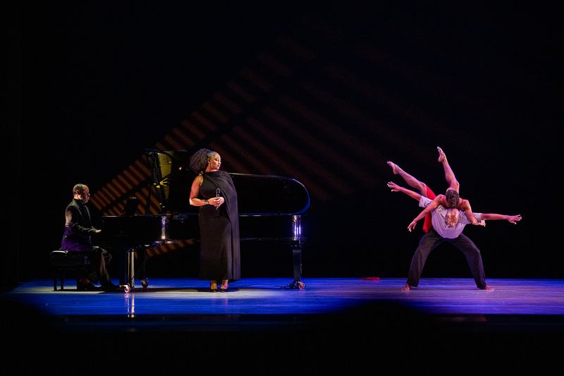 Alvin Ailey American Dance Theater's Jacquelin Harris and Yannick Lebrun in Judith Jamison's A Case of You with Samara Joy. 2025 Opening Night Gala