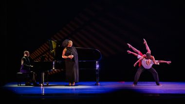 Alvin Ailey American Dance Theater's Jacquelin Harris and Yannick Lebrun in Judith Jamison's A Case of You with Samara Joy. 2025 Opening Night Gala
