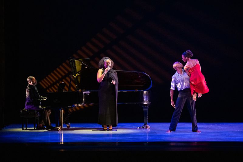Alvin Ailey American Dance Theater's Jacquelin Harris and Yannick Lebrun in Judith Jamison's A Case of You with Samara Joy. 2025 Opening Night Gala
