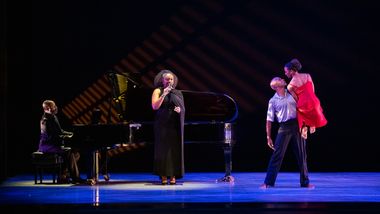 Alvin Ailey American Dance Theater's Jacquelin Harris and Yannick Lebrun in Judith Jamison's A Case of You with Samara Joy. 2025 Opening Night Gala