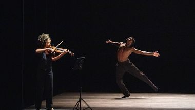 Alvin Ailey American Dance Theaters Isaiah Day in Medhi Walerski's Blink of an Eye. 2025 Opening Night Gala