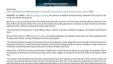 WDBJ7_AileyII_USTour_RadfordCenter_XhosaScott_Broadcast_09.25.25