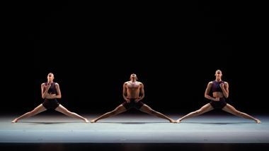 Ailey II's M. Brown D. Turner and J. White in Renée I. McDonald's Likes vs Life. Photo by Nir Arieli
