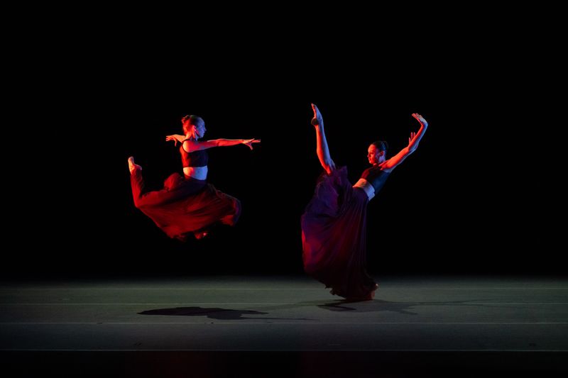 Ailey II's Meredith Brown and Jordyn White in Renée I. McDonald's Likes vs Life. Photo by Nir Arieli