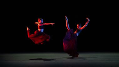 Ailey II's Meredith Brown and Jordyn White in Renée I. McDonald's Likes vs Life. Photo by Nir Arieli