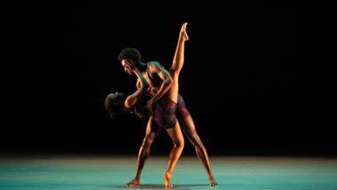 Ailey II's Jada Ammons and Kamani Abu in Renée I. McDonald's Likes vs Life. Photo by Nir Arieli