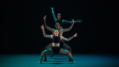Ailey II's M. Brown, D. Turner, and J. White in Renée I. McDonald's Likes vs Life. Photo by Nir Arieli