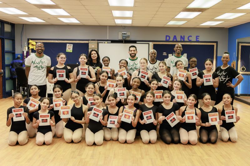 AILEY Arts In Education faculty with participants of the Grace Residency at Hialeah Middle School