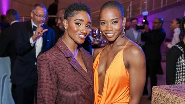 AAADT's Alisha Rena Peek and Jessica Amber Pinkett at AILEYs 2026 DC Gala. Photo by Tony Powell. 2026 Alvin Ailey DC Gala
