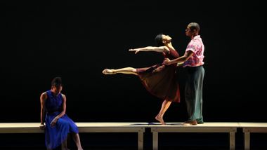 AAADT's Jacquelin Harris Miranda Quinn and Solomon Dumas in Fredrick Earl Mosley's Embrace