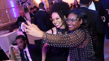 AAADT's Kali Marie Oliver and Congresswoman Emilia Skyes at AILEY's 2026 DC Gala