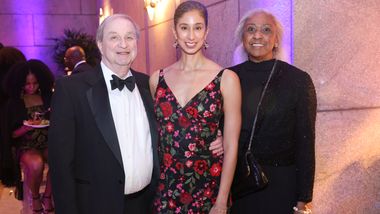 Artistic Director Alicia Graf Mack with her parents at AILEY's 2026 Washington DC Gala