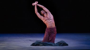 Alvin Ailey American Dance Theater's Yannick Lebrun in Jamar Roberts Song of the Anchorite