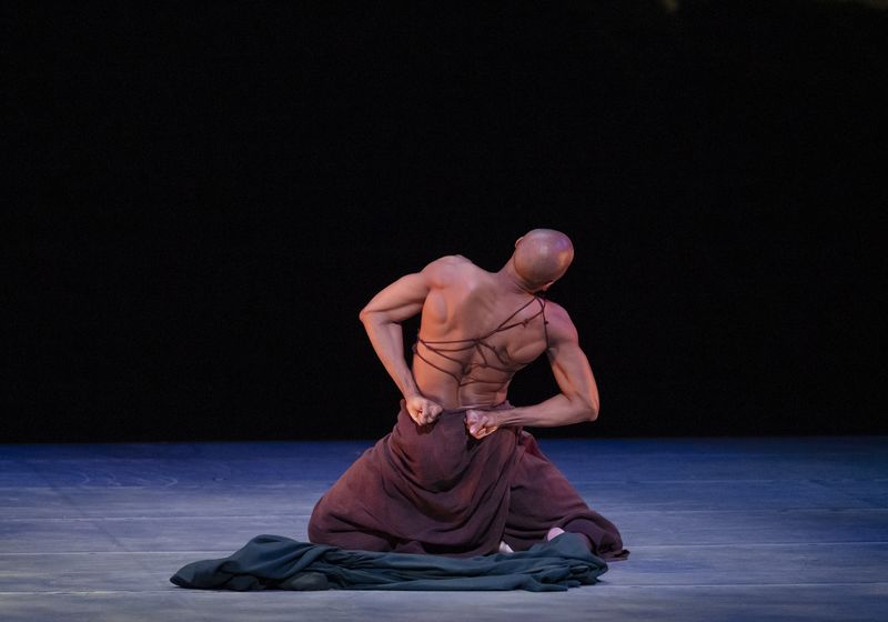 Alvin Ailey American Dance Theater's Yannick Lebrun in Jamar Roberts Song of the Anchorite