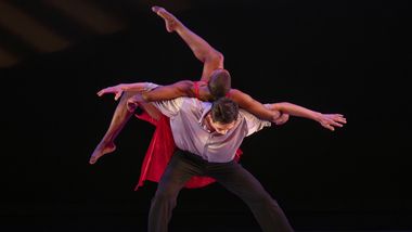 Alvin Ailey American Dance Theater's Jessica Amber Pinkett and Jesse Obremski in Judith Jamison's A Case of You