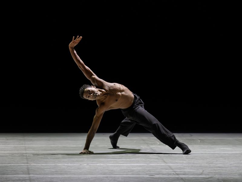Alvin Ailey American Dance Theater's Shawn Cusseaux in Medhi Walerski's Blink of an Eye