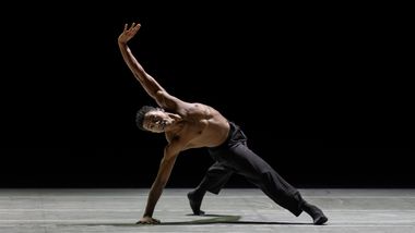 Alvin Ailey American Dance Theater's Shawn Cusseaux in Medhi Walerski's Blink of an Eye
