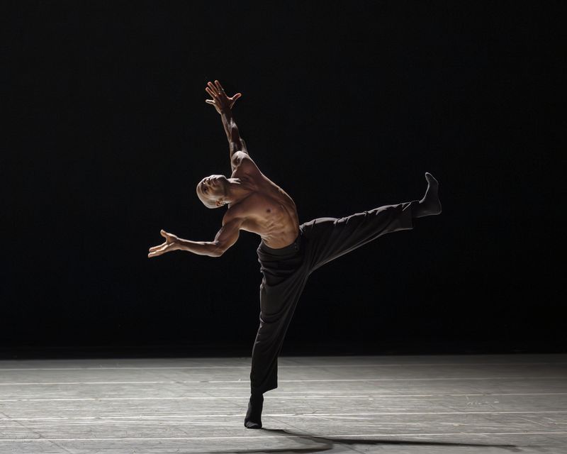 Alvin Ailey American Dance Theater's Xavier Mack in Medhi Walerski's Blink of an Eye