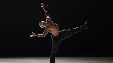Alvin Ailey American Dance Theater's Xavier Mack in Medhi Walerski's Blink of an Eye