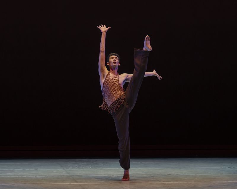 Alvin Ailey American Dance Theater's Jesse Obremski in Alvin Ailey's Revelations