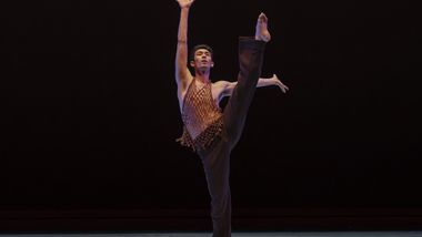 Alvin Ailey American Dance Theater's Jesse Obremski in Alvin Ailey's Revelations