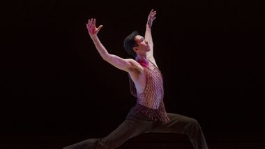 Alvin Ailey American Dance Theater's Jesse Obremski in Alvin Ailey's Revelations