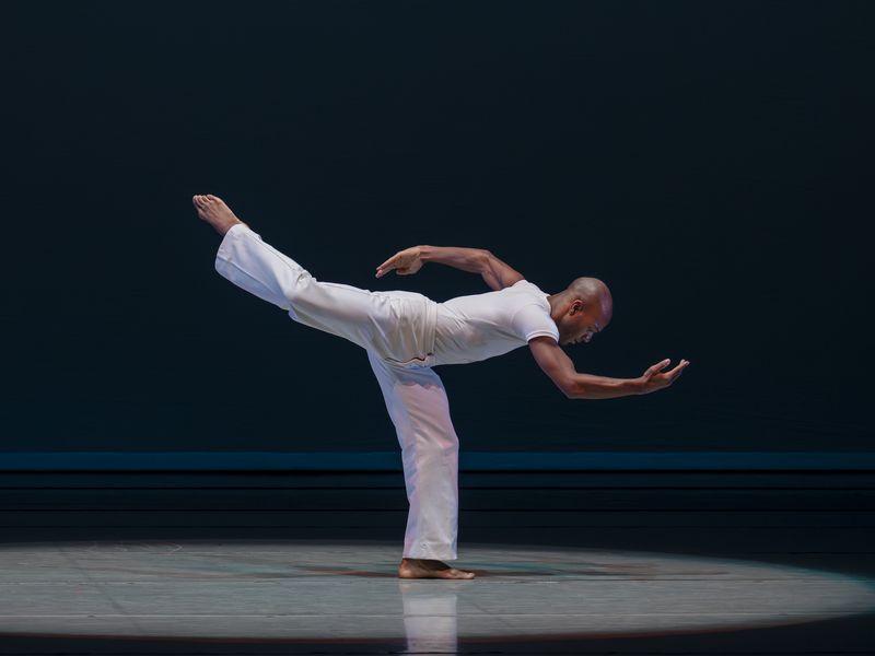 Alvin Ailey American Dance Theater's Xavier Mack in Alvin Ailey's Revelations
