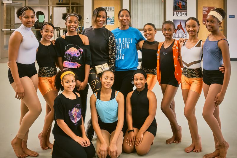 Jai McClendon Jones and Lisa Willingham with participants at Ailey Experience Atlanta 2026