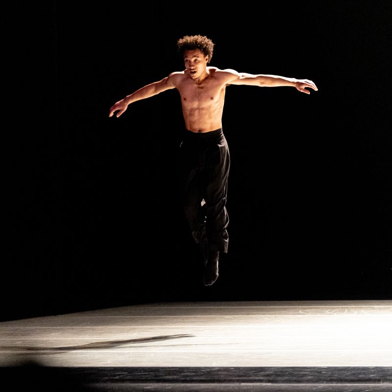 Alvin Ailey American Dance Theater's Mason Evans in Medhi Walerski's Blink of an Eye