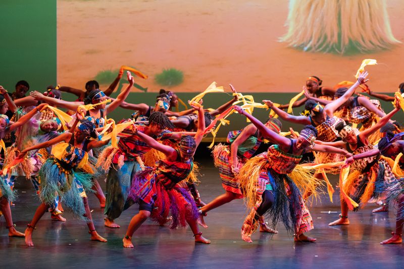 AileyCamp Newark participants in West African, 2025 final performance