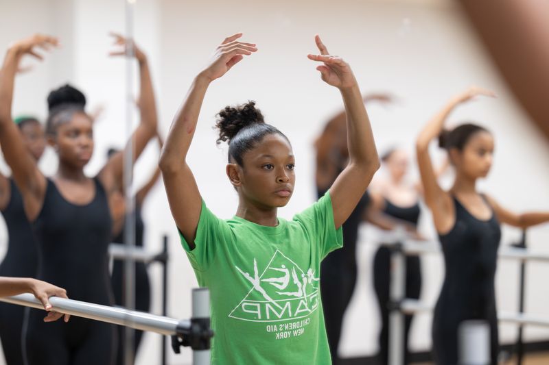 Children's Aid/AileyCamp New York participants in Ballet class