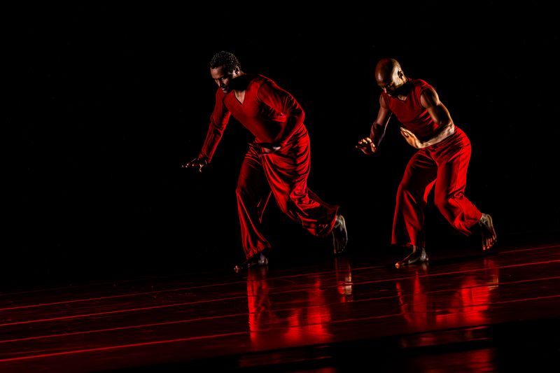Alvin Ailey American Dance Theater's Christopher Taylor and Xavier Mack in Ronald K. Brown's Grace