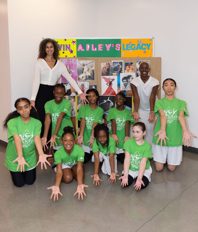 Artistic Director Alicia Graf Mack and AileyCamp National Director Nasha Thomas with New York AileyCampers