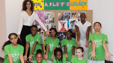 Artistic Director Alicia Graf Mack and AileyCamp National Director Nasha Thomas with New York AileyCampers