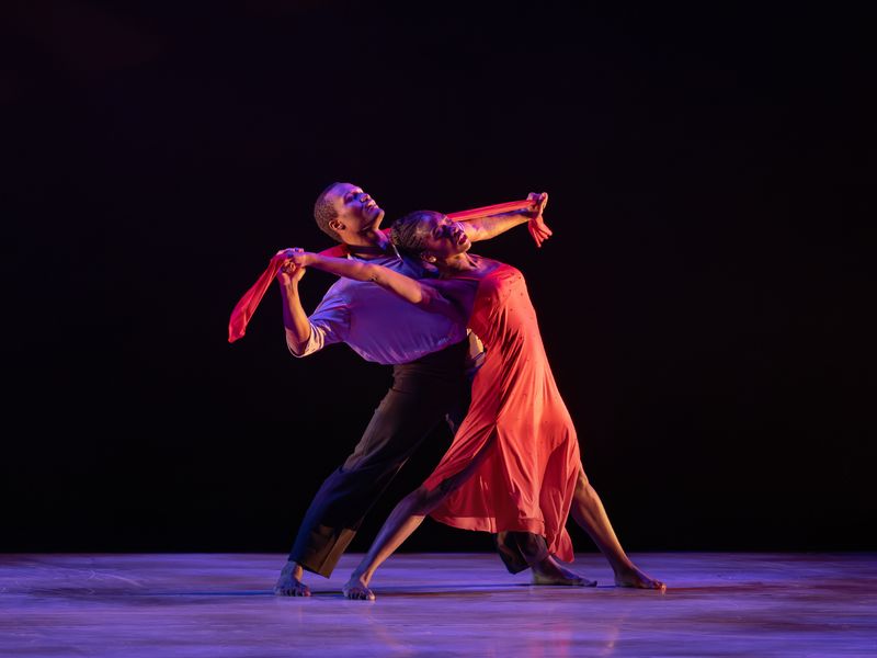 Alvin Ailey American Dance Theater's Christopher Taylor and Caroline T. Dartey in Judith Jamison's A Case of You