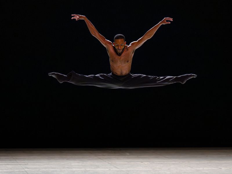 Alvin Ailey American Dance Theater's Christopher R. Wilson in Medhi Walerski's Blink of an Eye