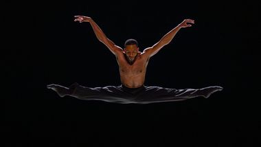 Alvin Ailey American Dance Theater's Christopher R. Wilson in Medhi Walerski's Blink of an Eye