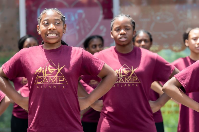 AileyCamp Atlanta students reciting the daily affirmations 2023