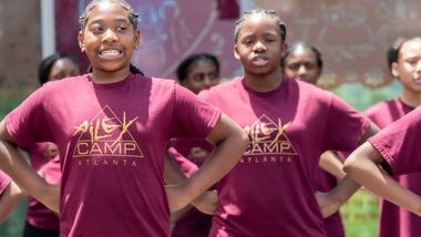 AileyCamp Atlanta students reciting the daily affirmations 2023