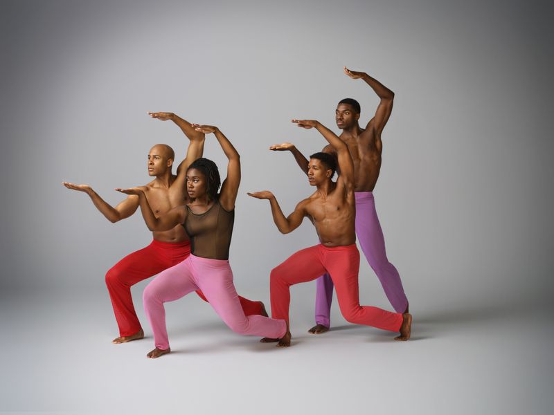 Alvin Ailey American Dance Theater's Y. Lebrun,  A. Green, S. Cusseaux, and I. Day. Photo by Andrew Eccles