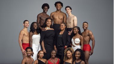 Ailey II with Artistic Director Francesca Harper and Rehearsal Director Shay Bland. Photo by Nir Arieli