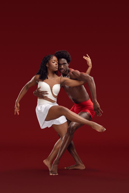 Ailey II's Jada Ammons and Kamani Abu. Photo by Nir Arieli