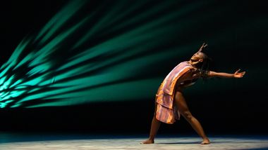 Ailey II's Michelle Osanya in Judith Jamison's Divining. Photo by Nir Arieli