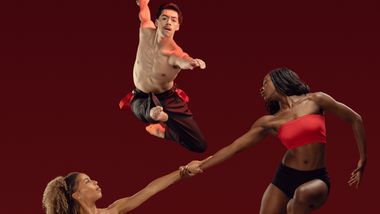 Ailey II's J. Colotroc J. De Jess D. Mona. Photo by Nir Arieli