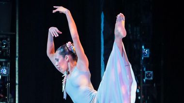 Alvin Ailey American Dance Theater's Isabel Wallace-Green in Alvin Ailey's Memoria. Photo by Xavier Mack