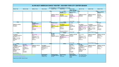 AILEY 2026 New York City Center Calendar vi