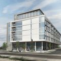 Knight Cancer Research Building rendering: west view