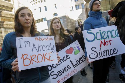 Graduate education rally