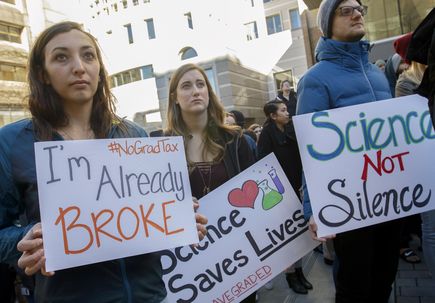 Graduate education rally