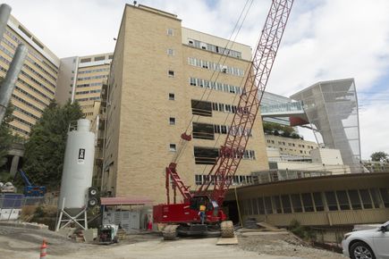 Demolition of the old School of Dentistry building